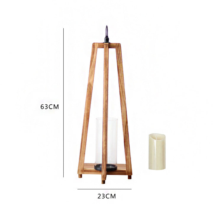 Stilvolle Laterne aus Holz Karnz