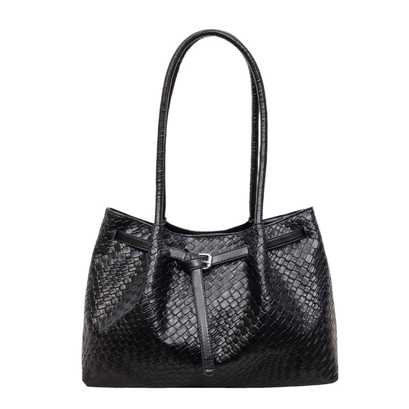 Texturiertes Leder Tote Bag Karnz
