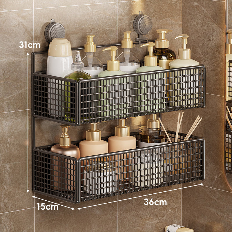 Saugmontierter Doppel-Mesh-Duschcaddy Organizer