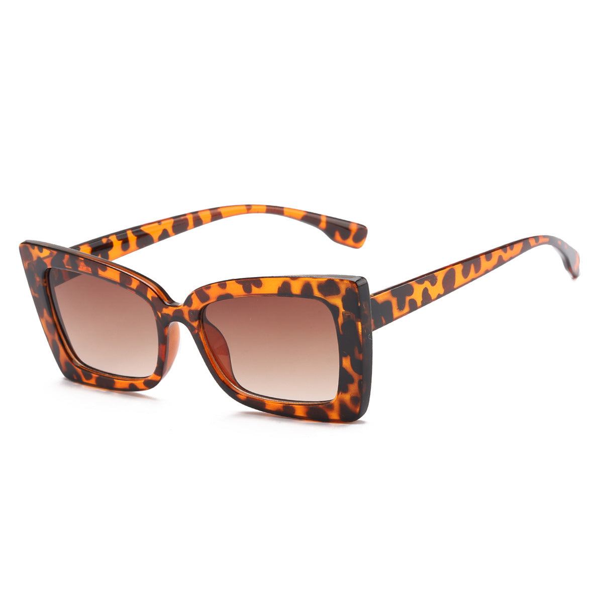 Damen modische Sonnenbrille mit breitem Rahmen und markantem Design Karnz