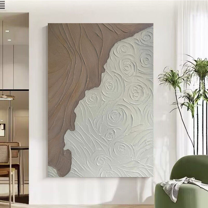 Künstlerische Texturrelief-Leinwand Wandkunst