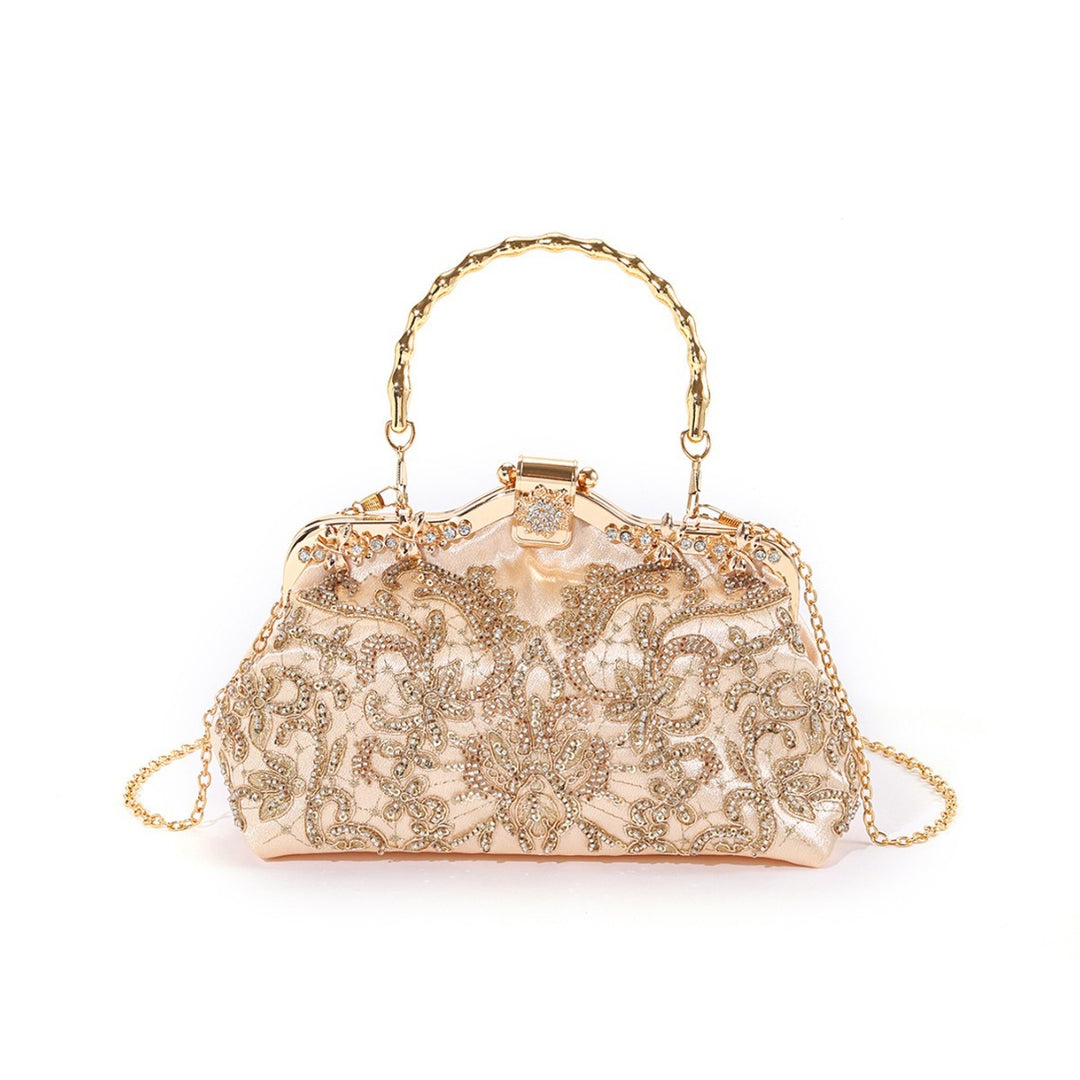 Bestickete Abendhandtasche