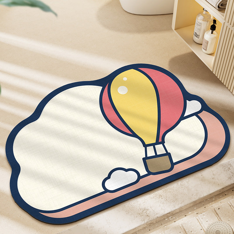 Verspielt Heißluftballon Badezimmermatte