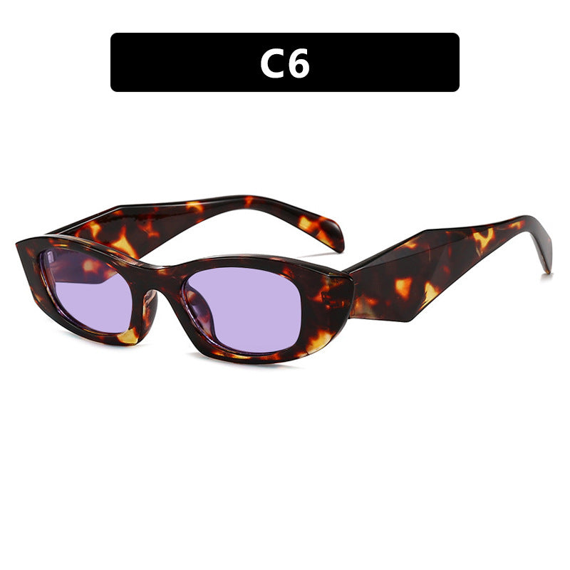 Damen trendige Cat-Eye Sonnenbrille mit einzigartigem Rahmen und UV-Schutz Karnz