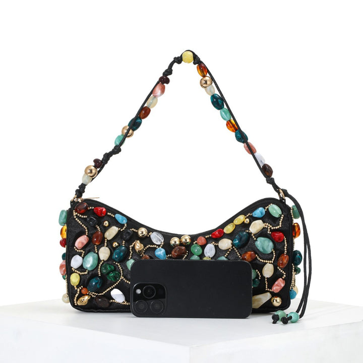 Artisanale Perlen Abend-Clutch