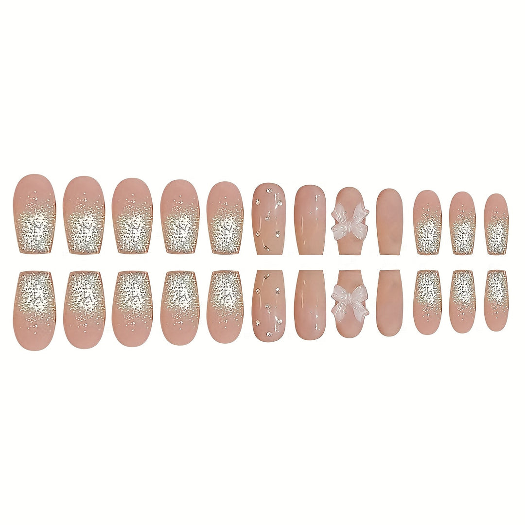 Dekorativer Press-On Nagelset Karnz