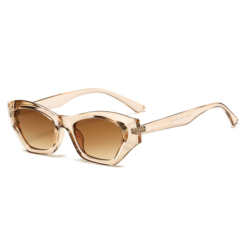 Damen modische quadratische Sonnenbrille mit UV-Schutz und flexiblem Gestell Karnz