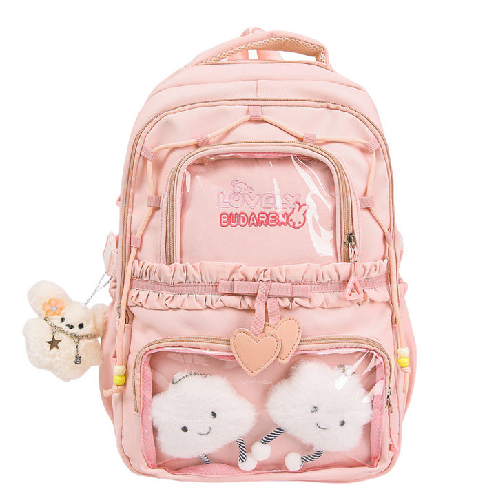 Transparenter Fronttasche Freizeit Rucksack Karnz