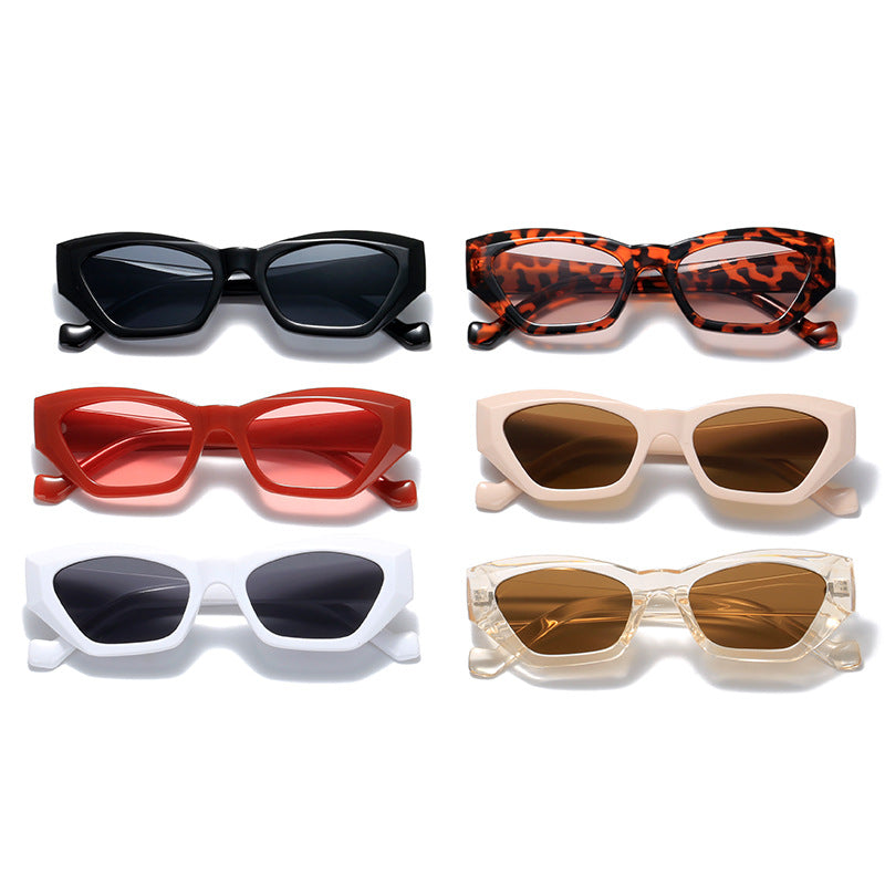 Damen modische Sonnenbrille im extravaganten Leopardenmuster Karnz