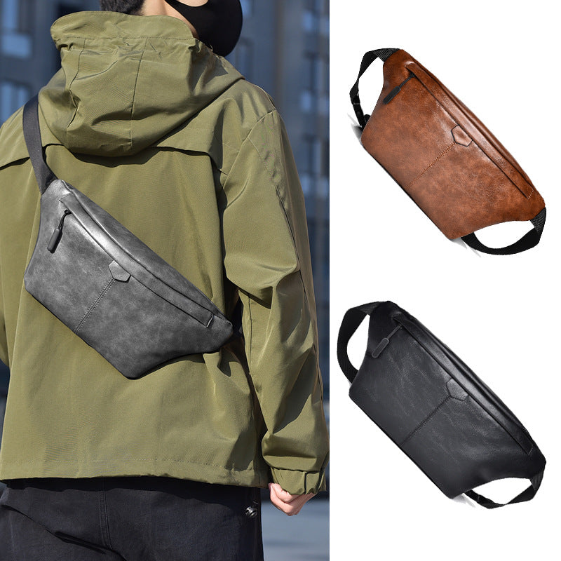 Stylische vegane Leder Bauchtasche Karnz