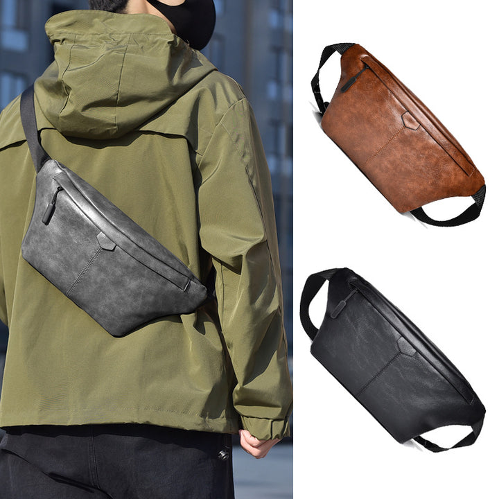Stylische vegane Leder Bauchtasche Karnz
