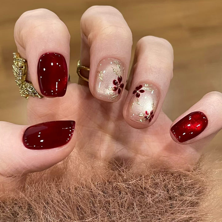 Dekorative Glitzernde Press-On Nail Tips Karnz