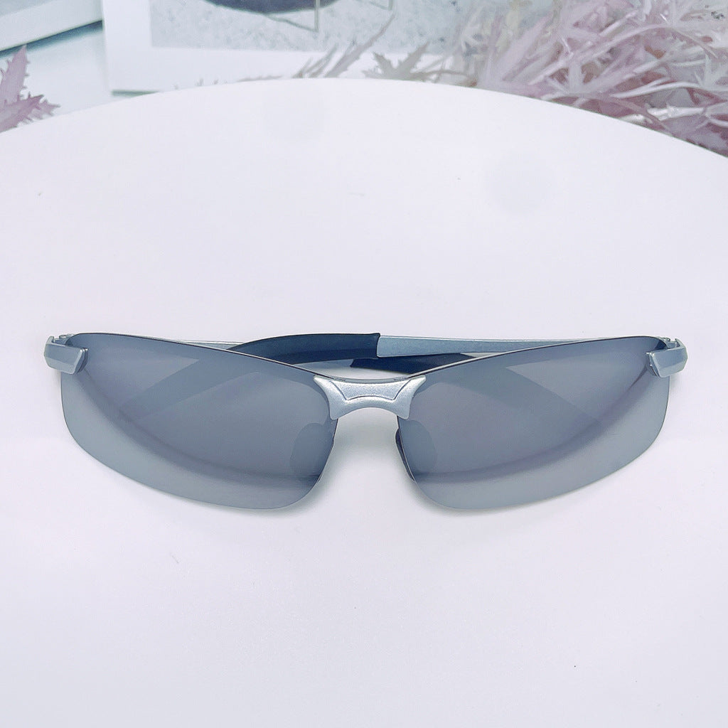 Herren Sportliche Sonnenbrille mit polarisierten Gläsern und flexiblem Rahmen Karnz