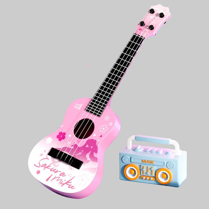 Dekorative Ukulele Spielzeug Karnz