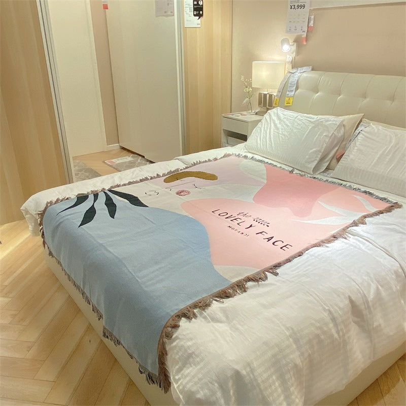 Künstlerisch gemusterte Wurfdecke