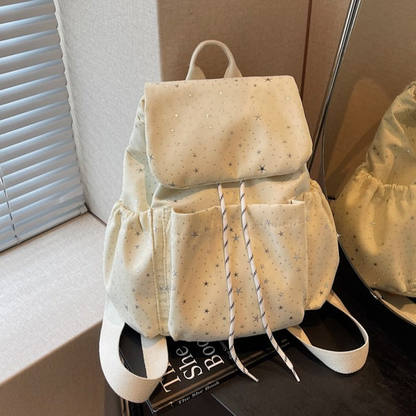 Sternen-mustered lässiger Kordelzug-Rucksack Karnz