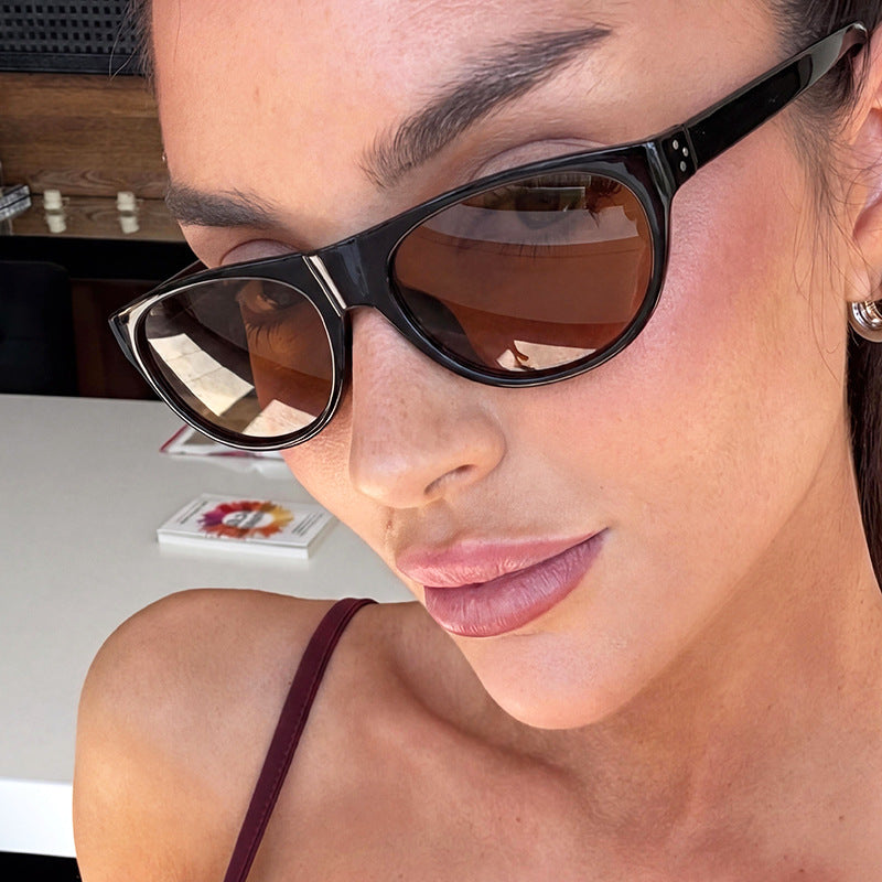 Damen modische optische Brille mit elegantem Katzenaugen-Design Karnz
