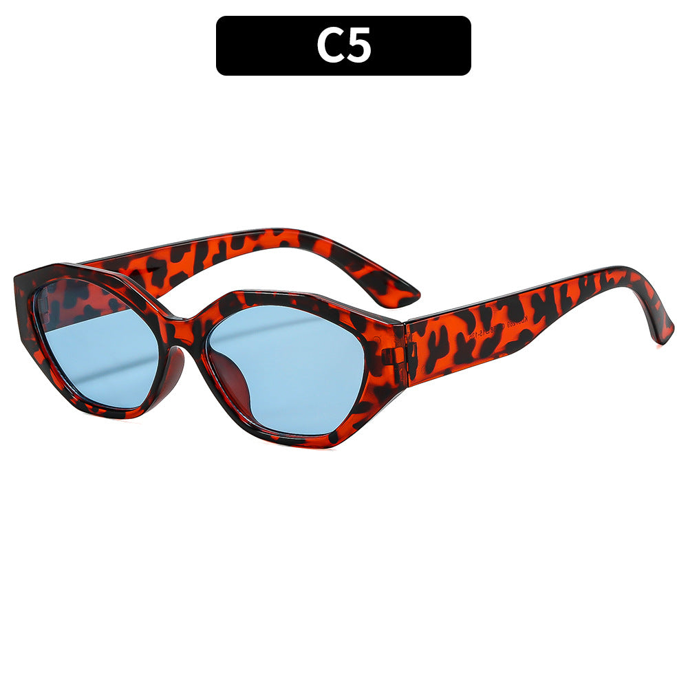 Geometrische Winkelsonnenbrille