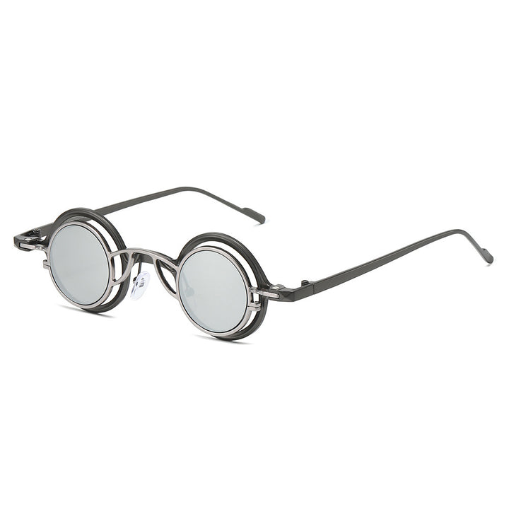 Modebewusste runde Sonnenbrille Karnz
