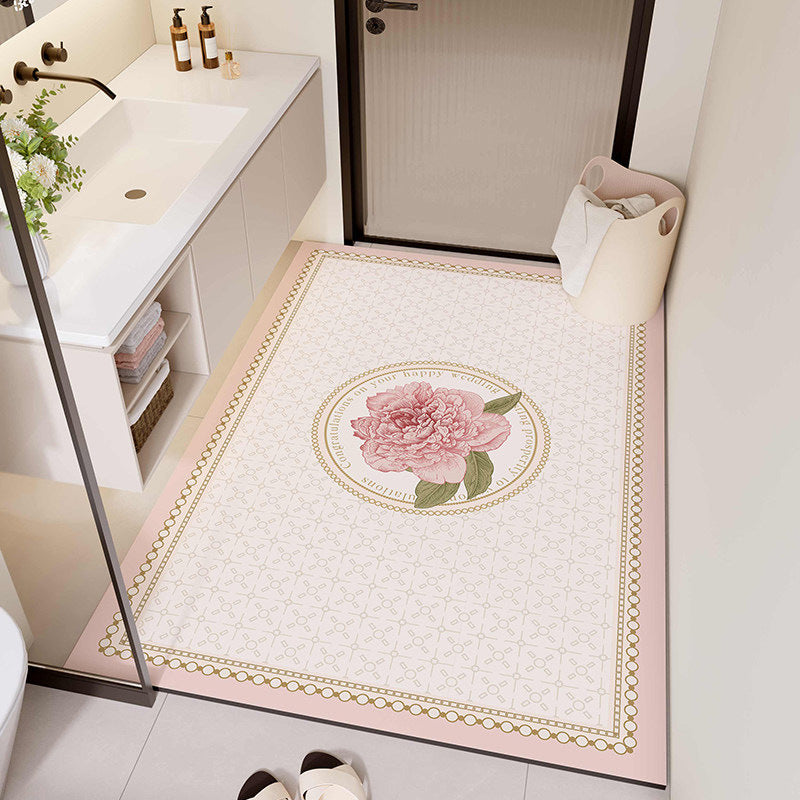 Floral Design Badezimmermatte