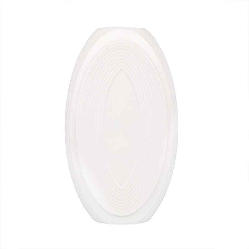 Texturierte ovale dekorative Vase Karnz
