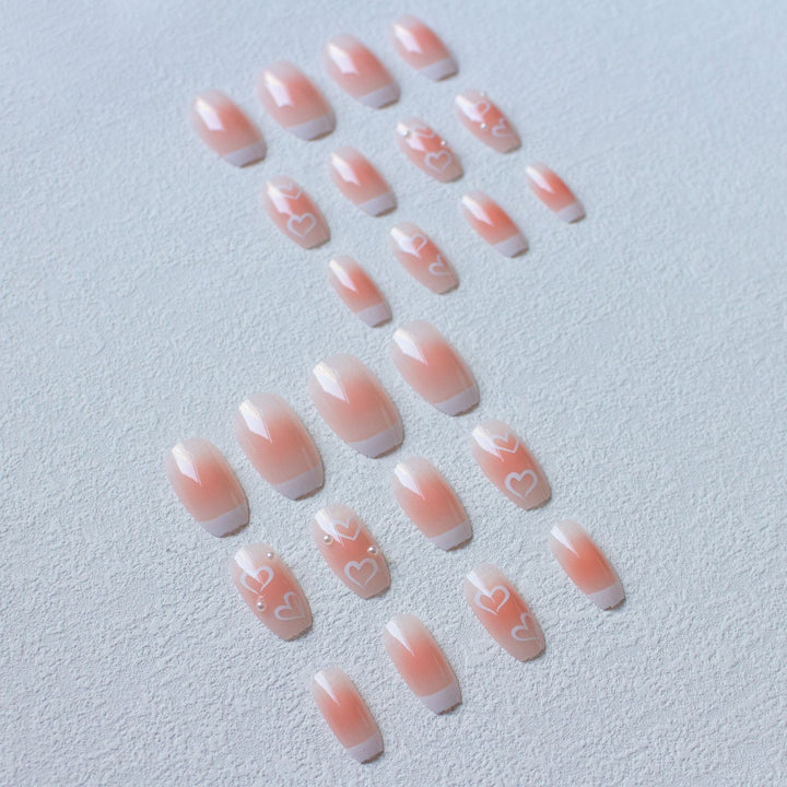 Herz Akzent Nagelkunst Set