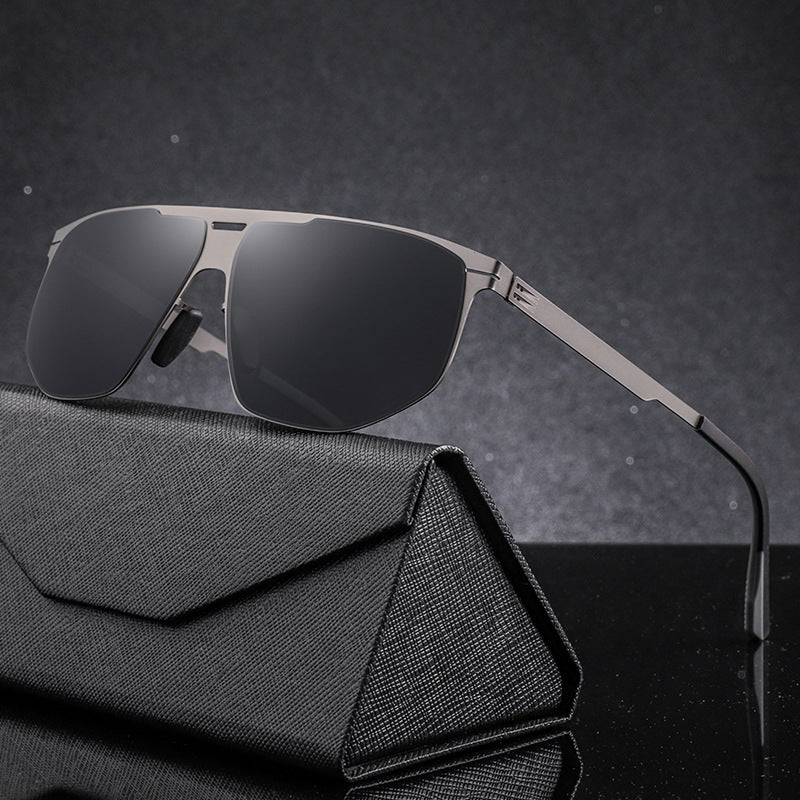 Trendy Quadrat Rahmen Sonnenbrille Karnz