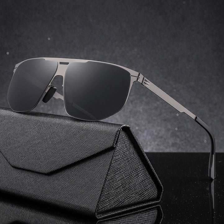 Trendy Quadrat Rahmen Sonnenbrille Karnz