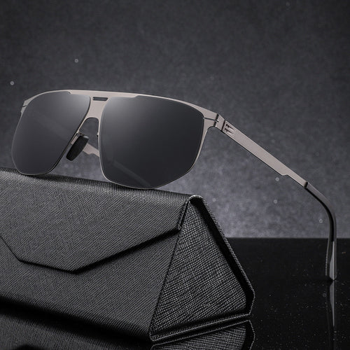 Trendy Quadrat Rahmen Sonnenbrille Karnz