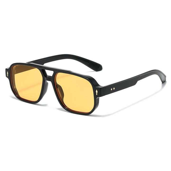 Modebewusste polarisierte rechteckige Sonnenbrille Karnz
