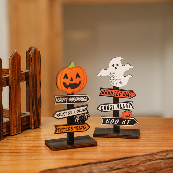 Kreative Halloween Deko-Schild mit Kürbis-Motiv Karnz