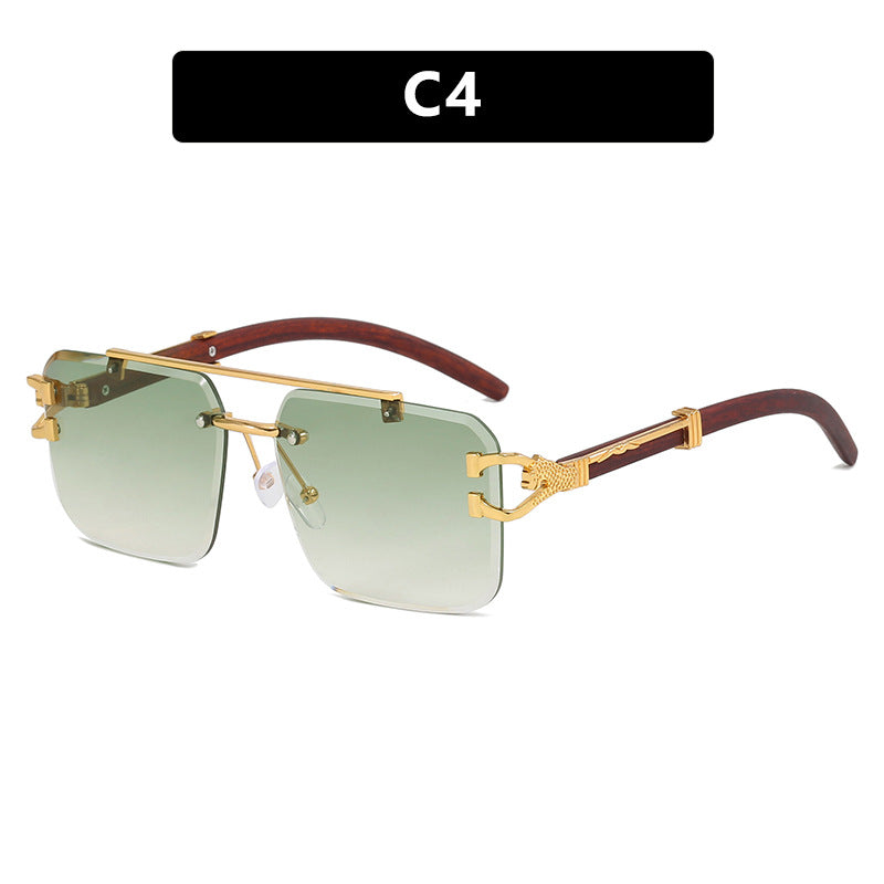 Damen modische Brille mit innovativem Rahmen und luxuriösem Holzdetail Karnz