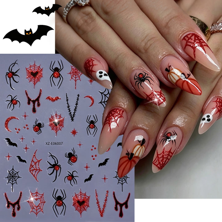 Halloween-Themen Nagelkunst Aufkleber Set  1791507032