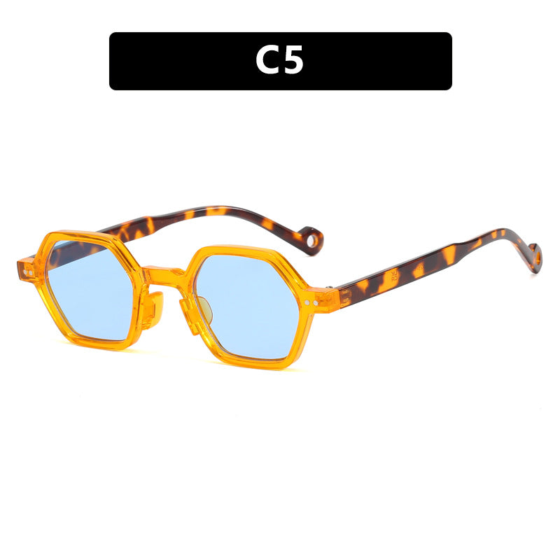 Damen hexagonale Sonnenbrille im modernen Design mit schützenden Gläsern Karnz