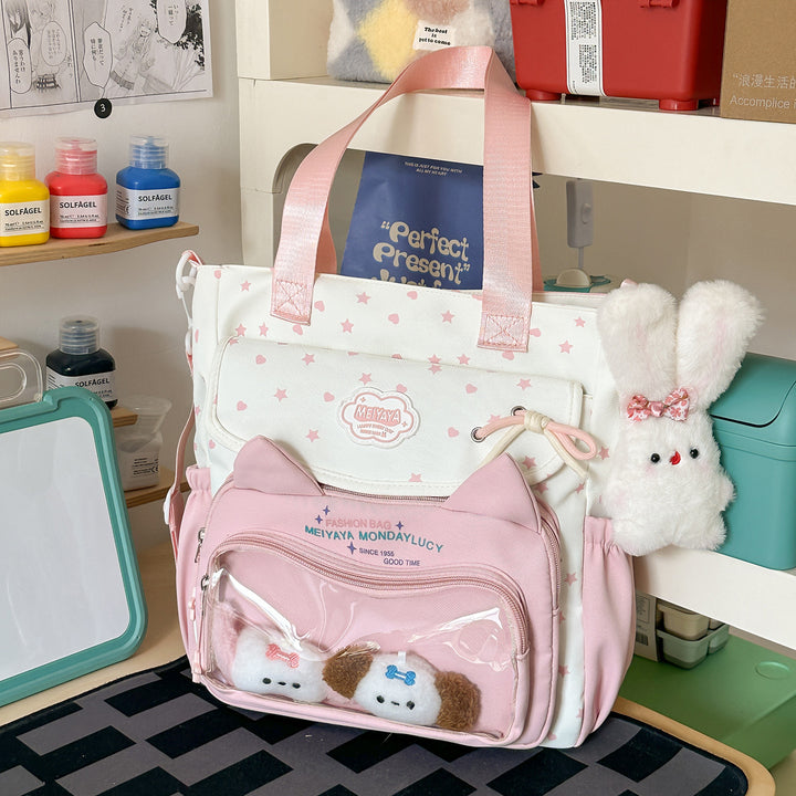 Stylische Wasserfeste Sternmuster Rucksack Karnz