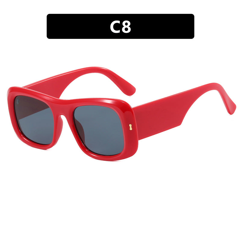 Damen quadratische Sonnenbrille mit reflexionsschützenden Gläsern und moderner Rahmenkonstruktion Karnz