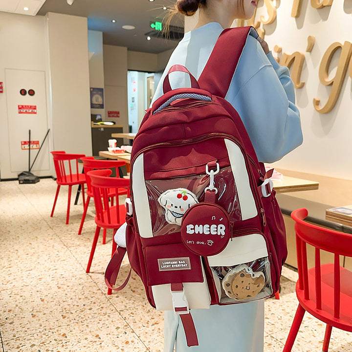 Verspielter Cartoon Grafik Rucksack