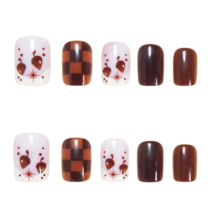 Künstlerisches Quadrat Nagelkunstdesign Karnz