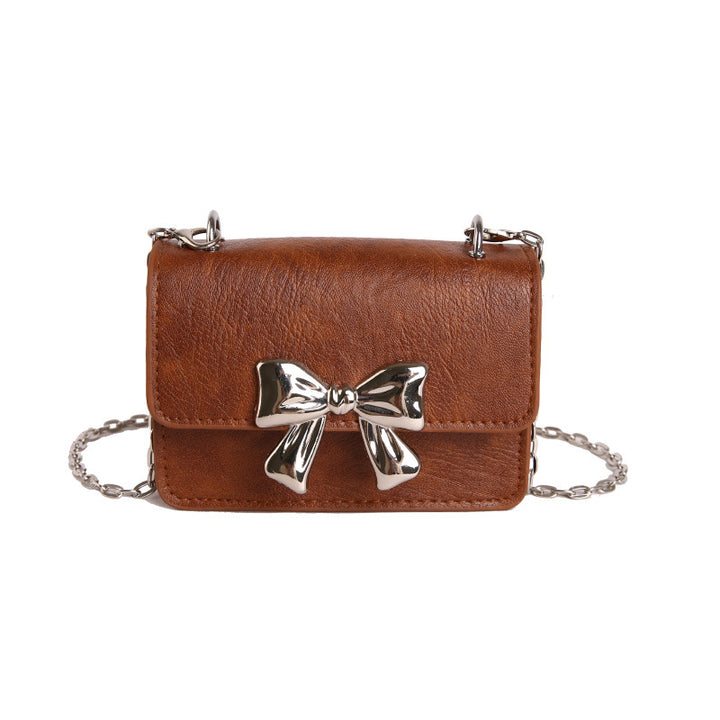 WoCharming Schleifenverzierte Mini-Handtasche Karnz
