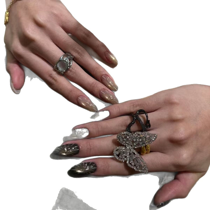 Elegante Stiletto Nagelkunst Verlängerungen