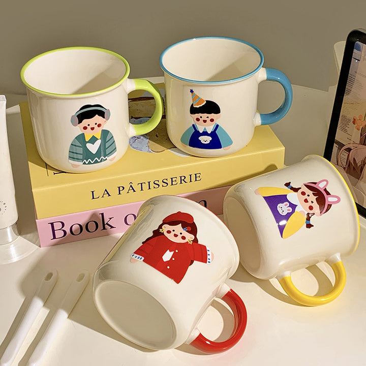 Keramiktasse mit Niedlichem Kinderdesign Karnz