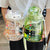 Damen große Wasserflasche mit integrierter Skala und Freisprecheinrichtung Karnz