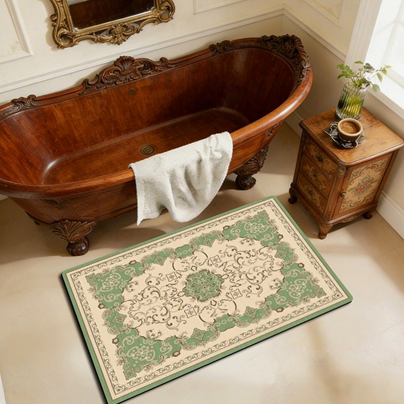 Elegante Vintage Blumen Badematte Karnz 1788245864