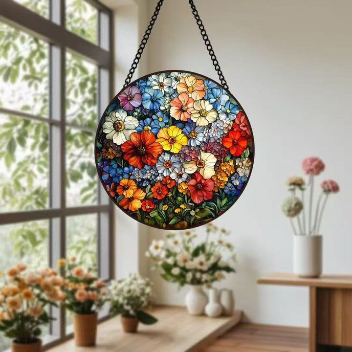 Dekorative Totenkopf Buntglas Wandkunst Karnz