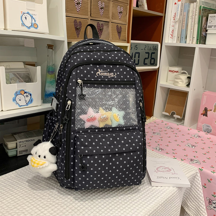 Stilvolles sternbedrucktes multifunktionales Rucksack Karnz