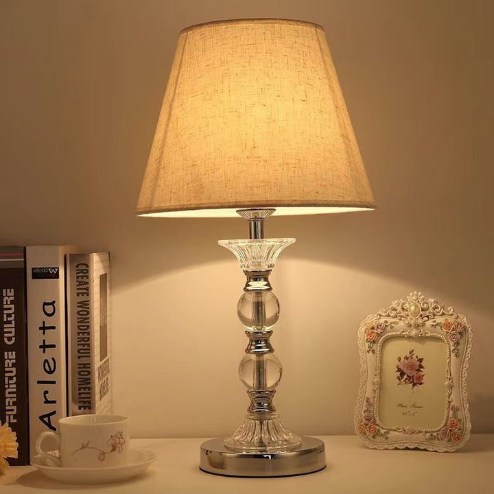 Elegante Blumenmuster Akzent Tischlampe