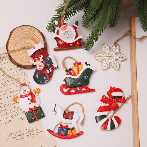 Dekorativer Weihnachtsstrumpf mit Rentiermotiv Karnz