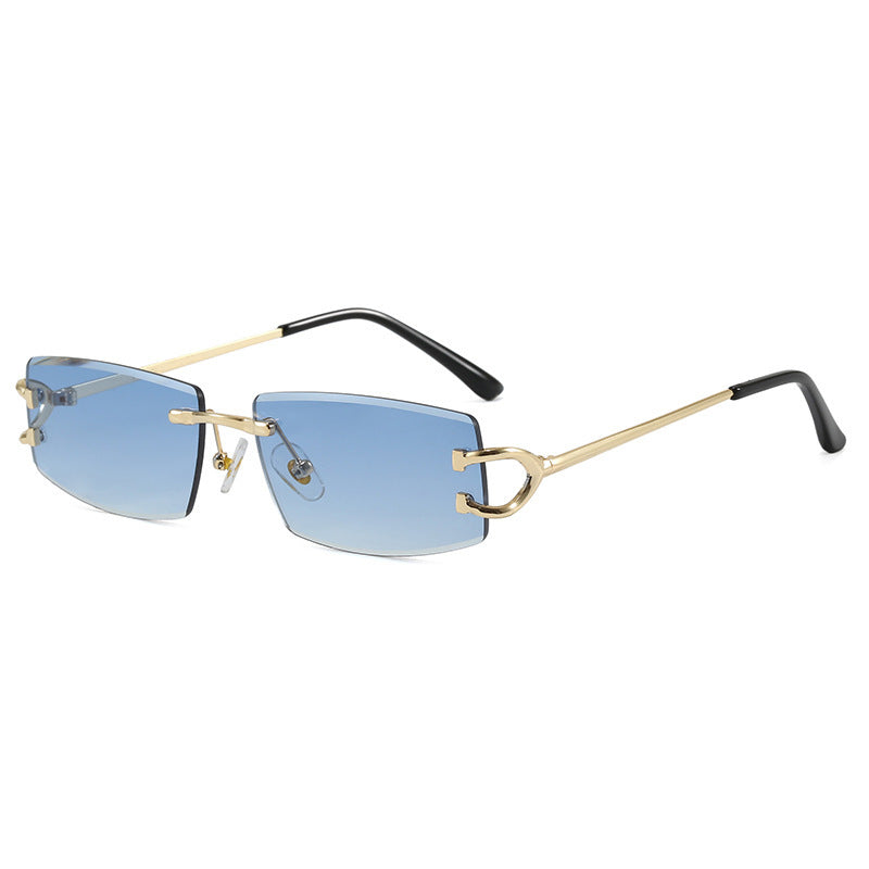 Damen Elegante Minimalistische Sonnenbrille mit einzigartigen Metalldetails Karnz