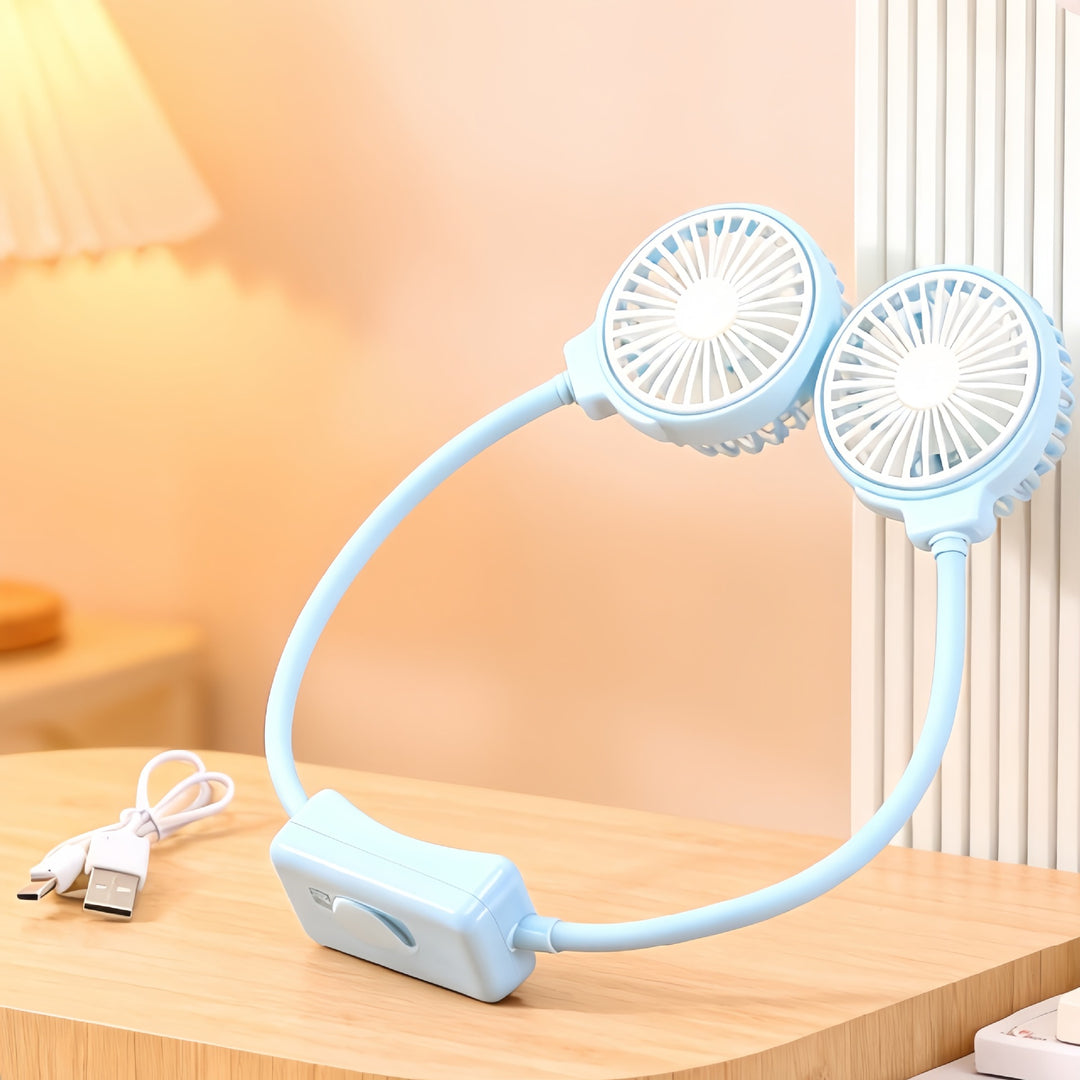 Damen Tragbarer Nackenventilator mit flexibler Struktur Karnz