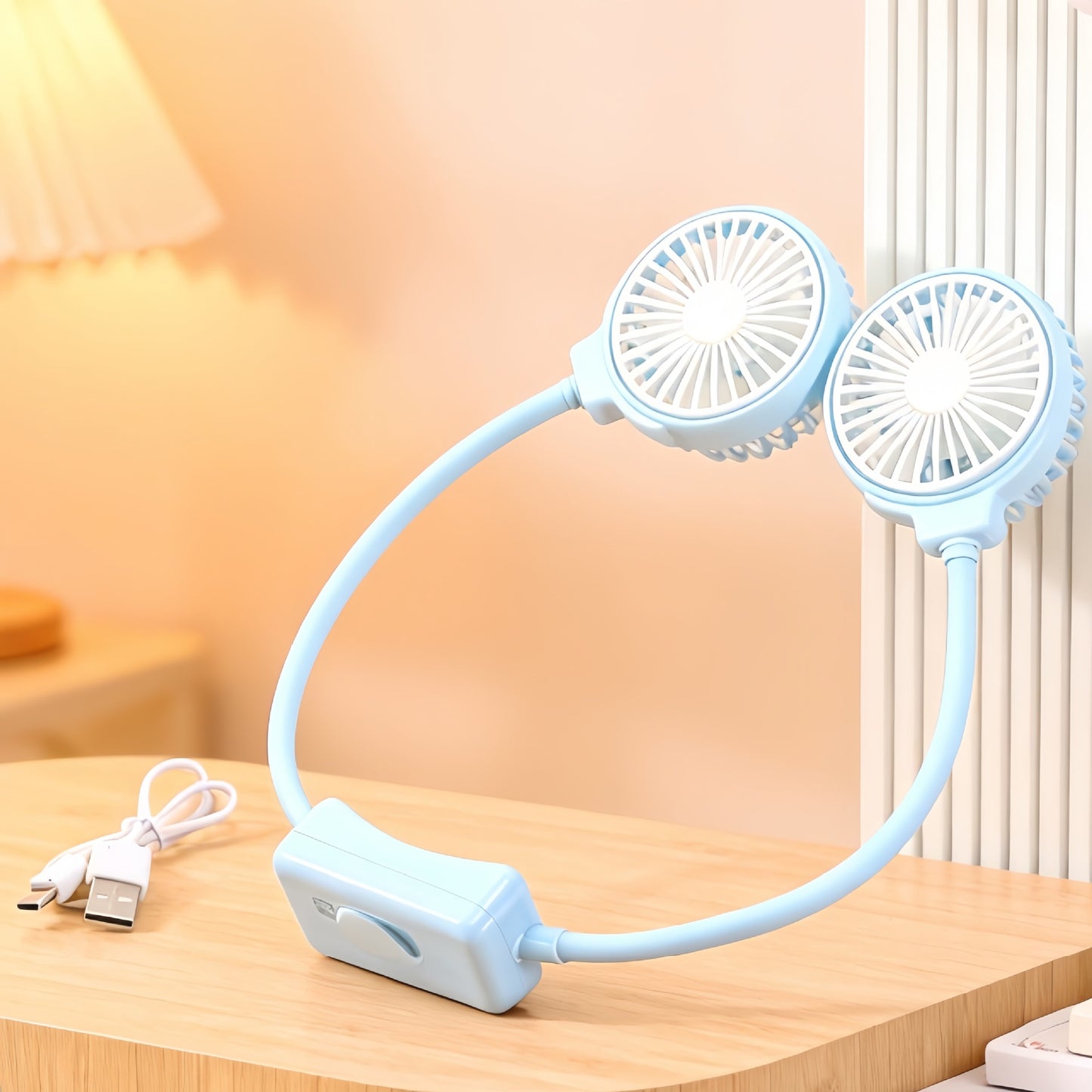 Damen Tragbarer Nackenventilator mit flexibler Struktur Karnz
